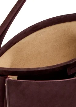 Le Click Pocket 35 nubuck shoulder bag