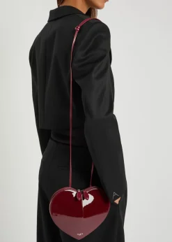 Le Coeur patent leather cross-body bag