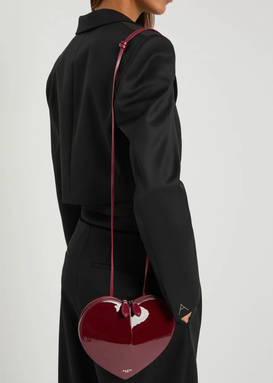 Le Coeur patent leather cross-body bag