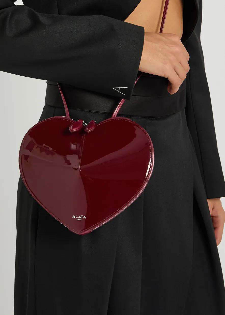 Le Coeur patent leather cross-body bag