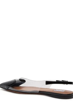 Le Coeur patent leather slingback flats