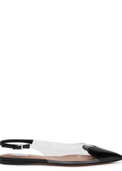 Le Coeur patent leather slingback flats