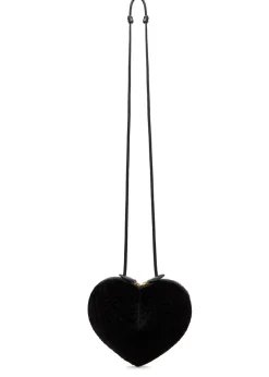 Le Coeur shearling cross-body bag