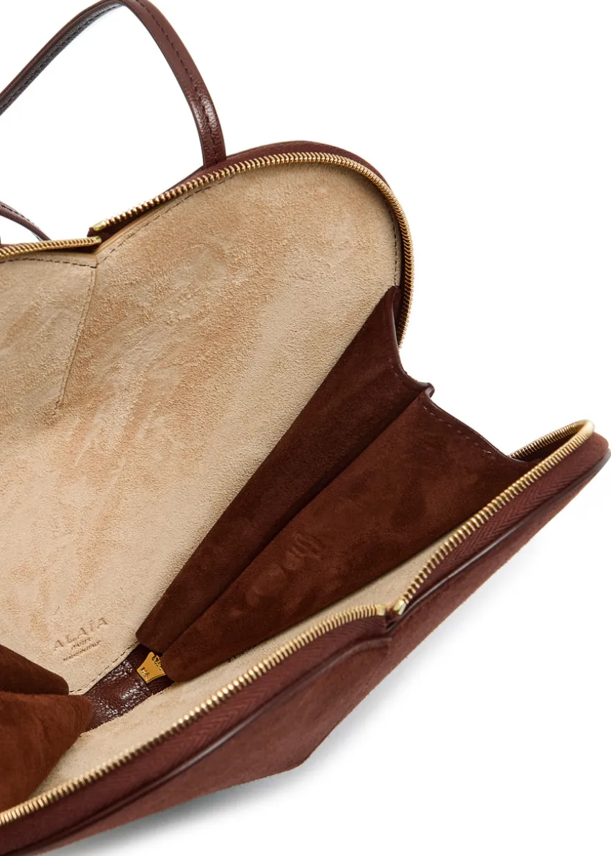 Le Coeur suede cross-body bag