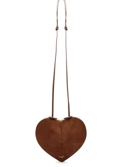 Le Coeur suede cross-body bag