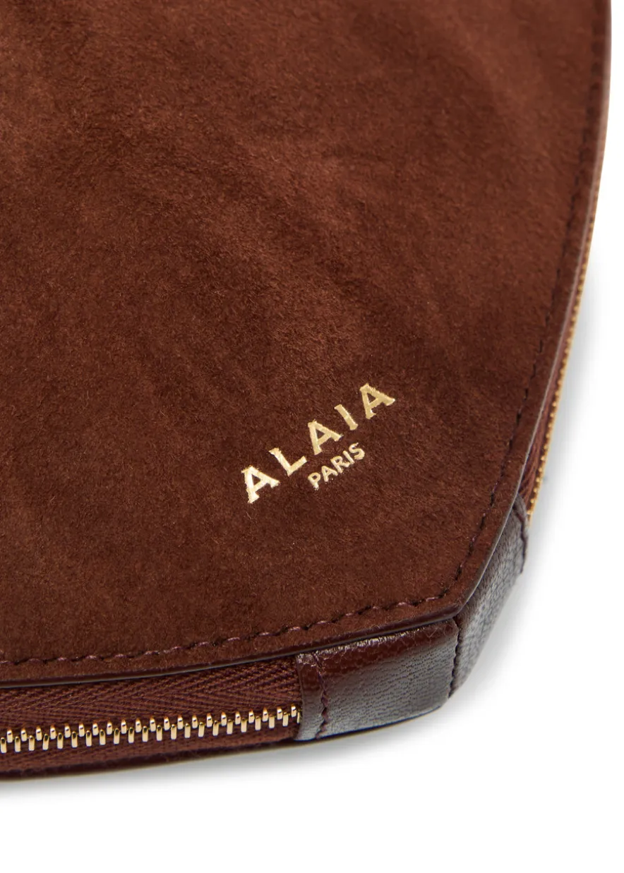 Le Coeur suede cross-body bag