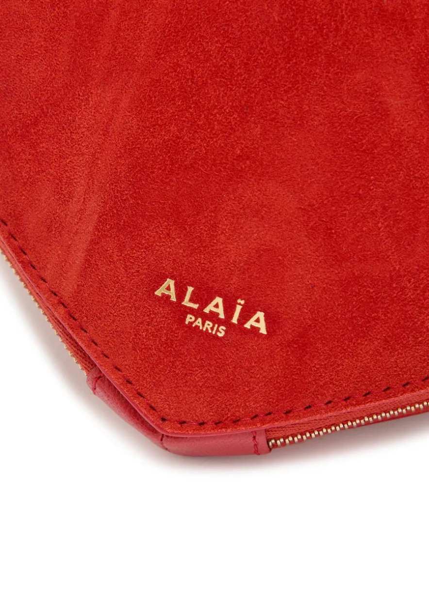 Le Couer suede and leather cross-body bag