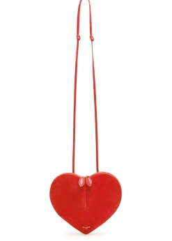 Le Couer suede and leather cross-body bag
