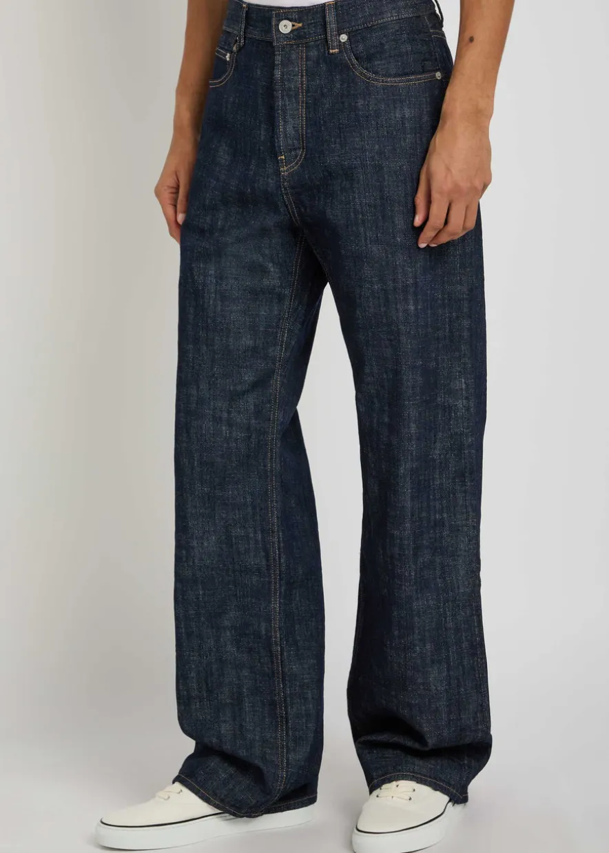 Le De-Nimes Droit wide-leg jeans