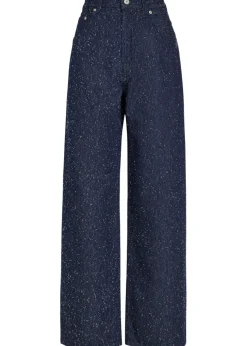 Le De-Nimes Large frayed wide-leg jeans