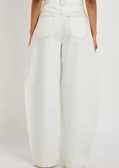 Le De-nimes Ovalo barrel-leg denim jeans