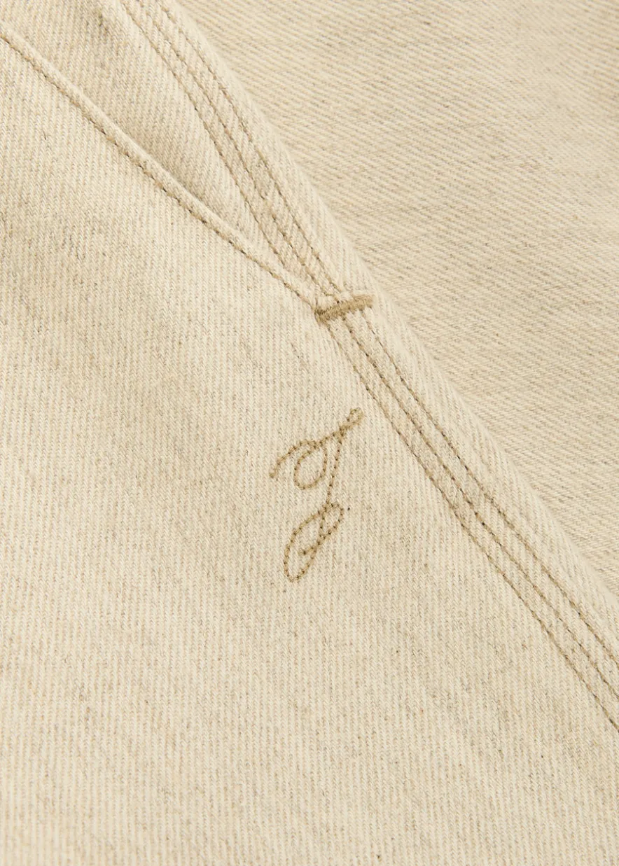 Le De-nimes Paysan wide-leg cotton-blend trousers