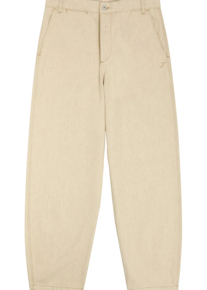 Le De-nimes Paysan wide-leg cotton-blend trousers