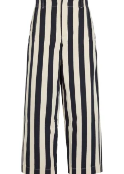 Le de-Nîmes Parasol striped denim trousers