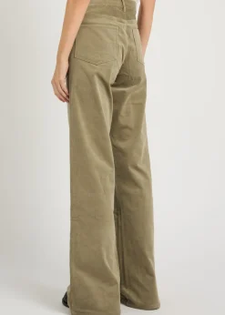 Leenah wide-leg corduroy trousers