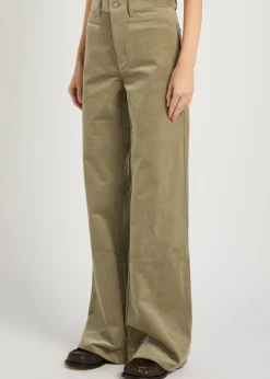 Leenah wide-leg corduroy trousers