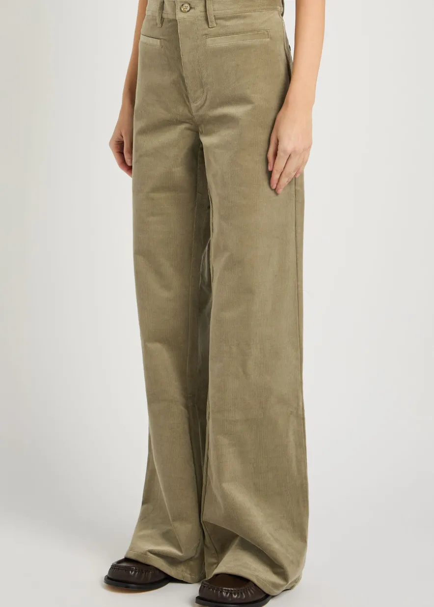 Leenah wide-leg corduroy trousers