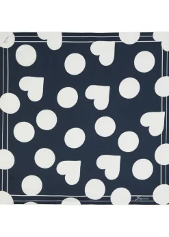 Le Foulard Coeur polka dot silk scarf