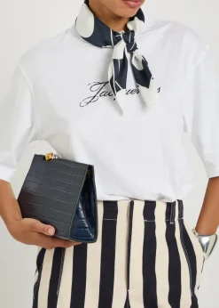 Le Foulard Coeur polka dot silk scarf