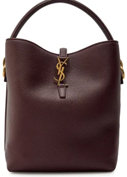 Le 37 grained leather bucket bag