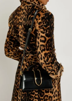 Le Grand Bambino glossed leather top handle bag