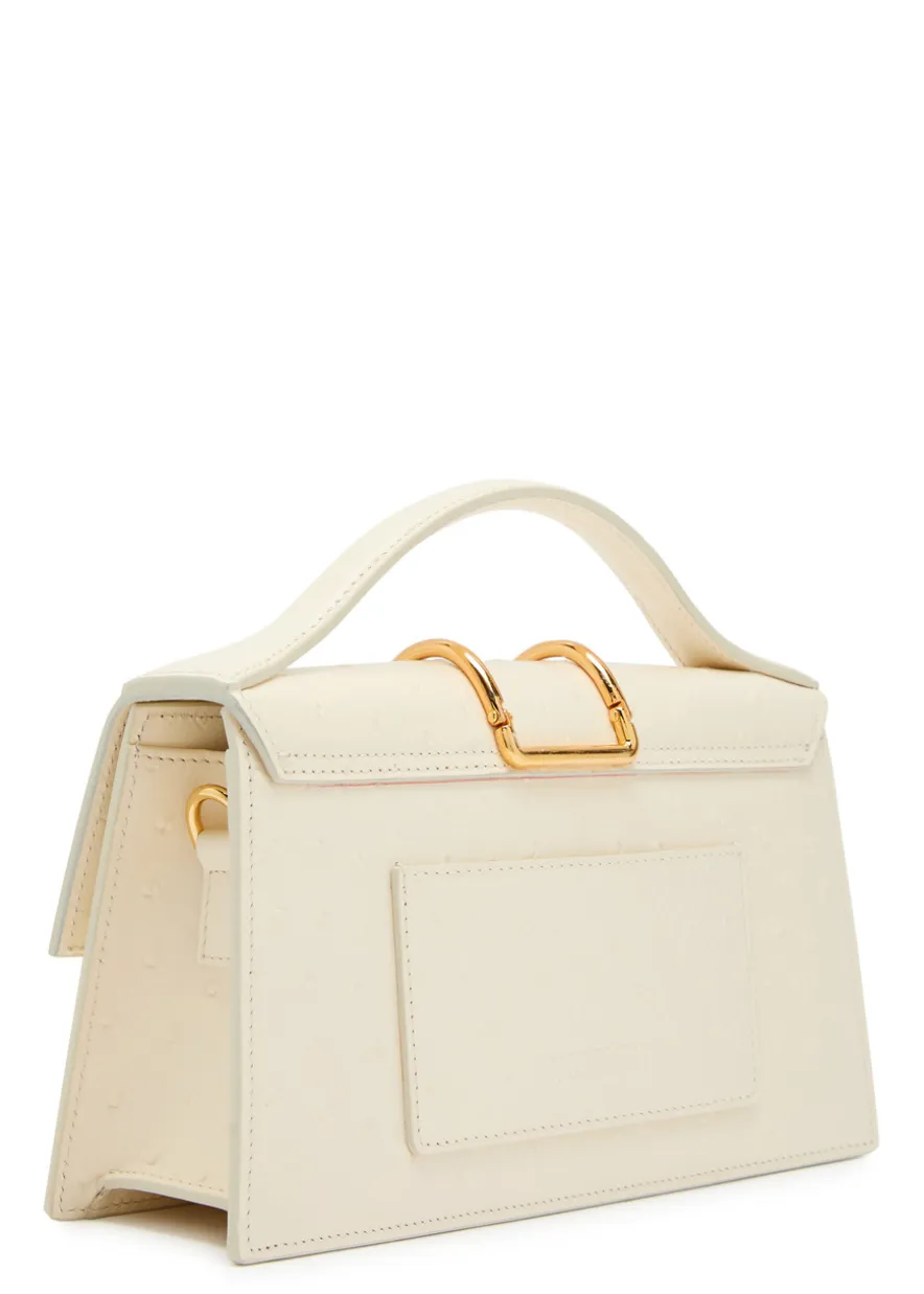 Le Grand Bambino polka dot leather top handle bag