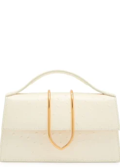 Le Grand Bambino polka dot leather top handle bag