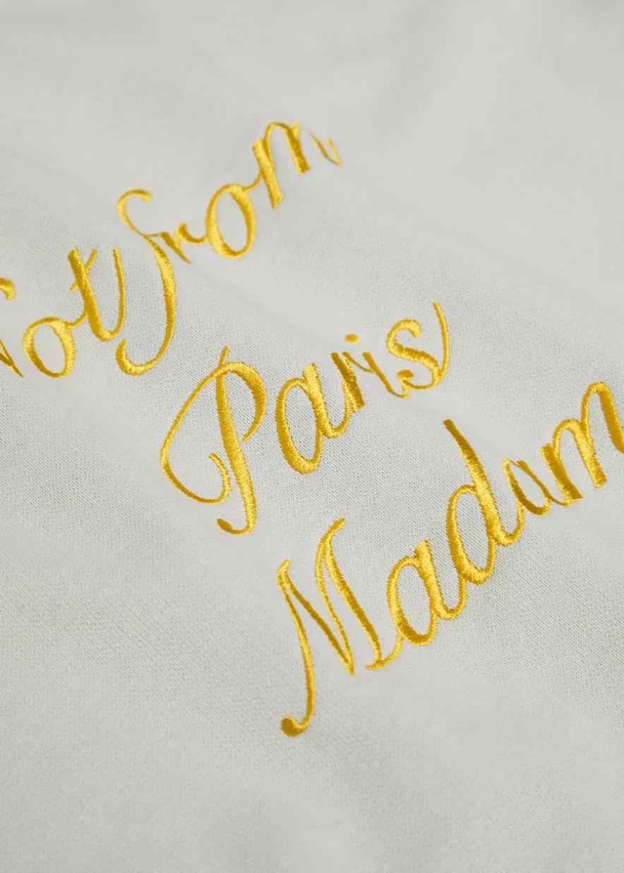 Le Hoodie Slogan Calligraphy hooded cotton sweatshirt