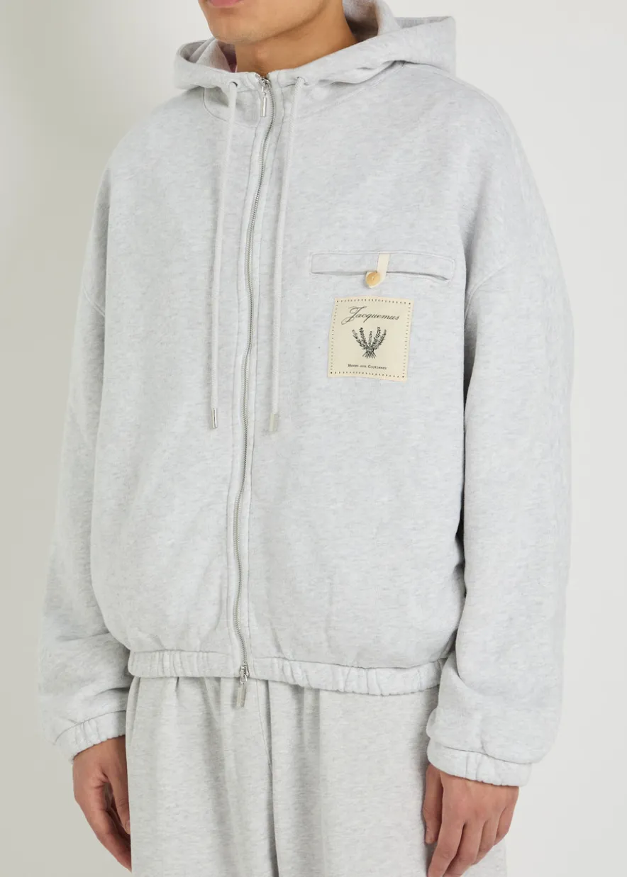 Le Hoodie Torneo logo hooded cotton sweatshirt