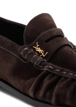 Le Loafer logo suede loafers