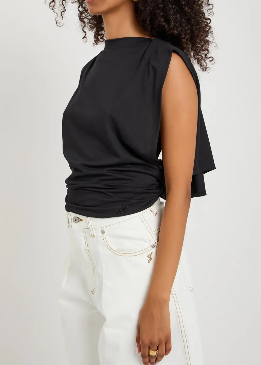 Le Marcel Moisson open-back paper-blend top