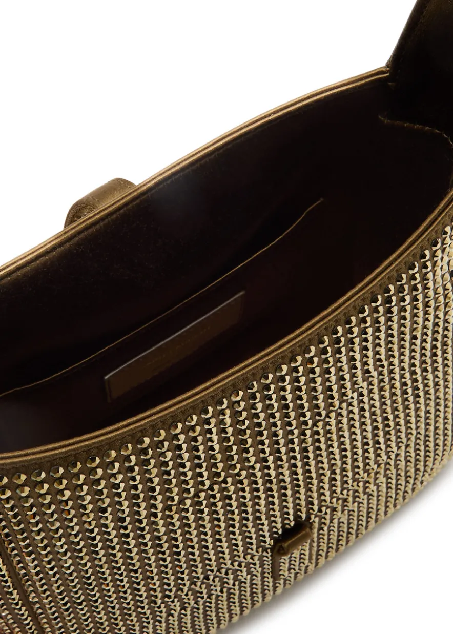 Le 5 à 7 mini embellished satin shoulder bag
