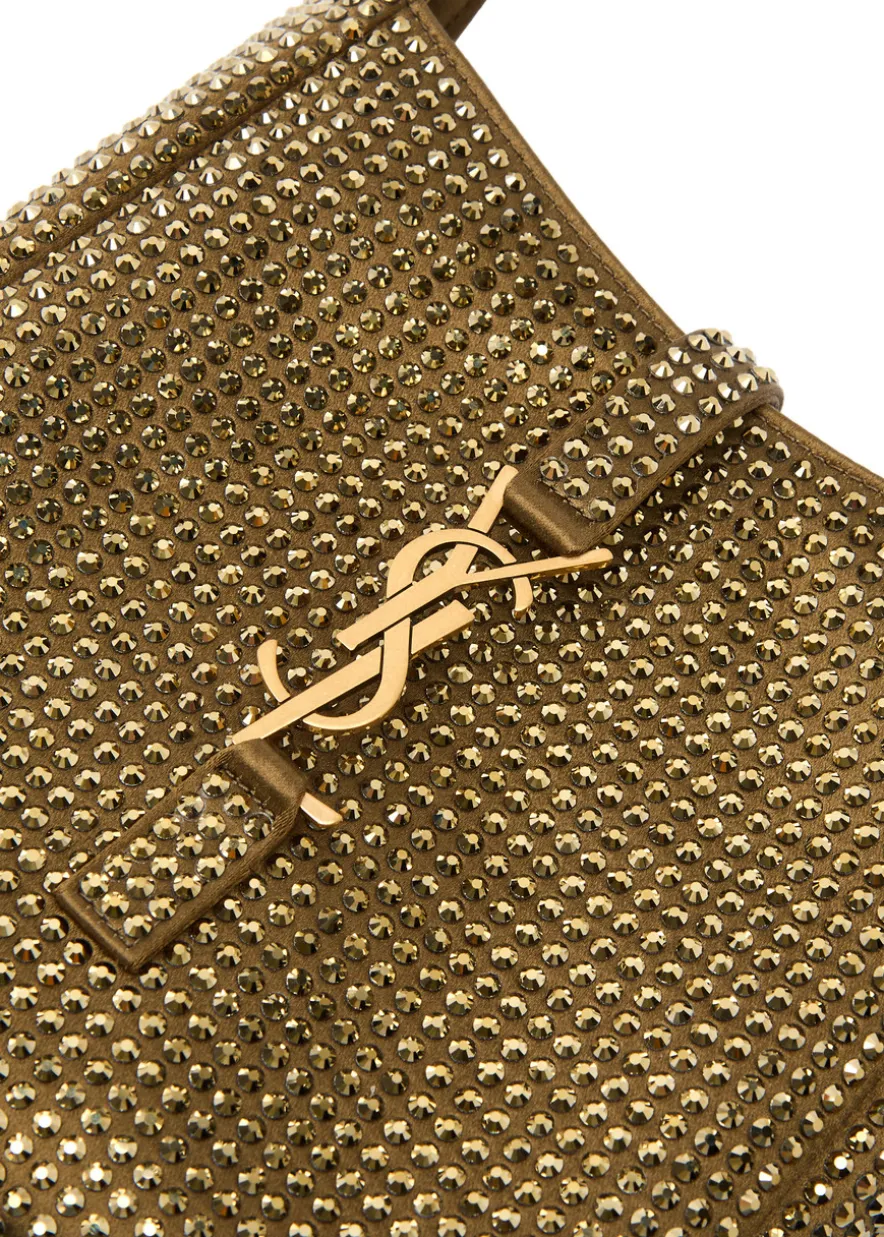 Le 5 à 7 mini embellished satin shoulder bag