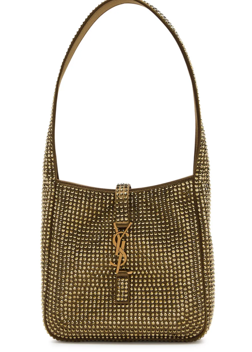 Le 5 à 7 mini embellished satin shoulder bag