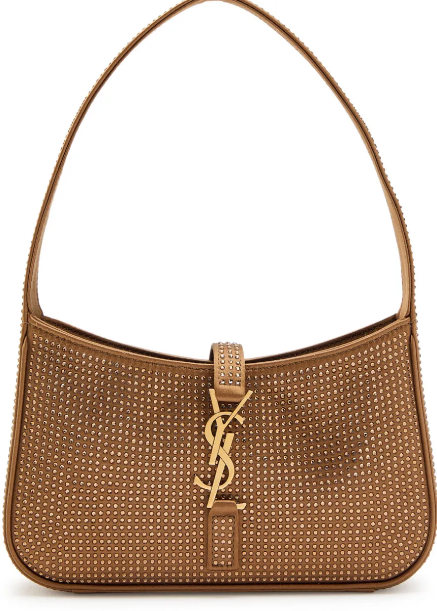 Le 5 à 7 mini embellished satin top handle bag