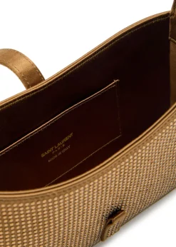 Le 5 à 7 mini embellished satin top handle bag