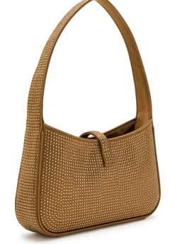Le 5 à 7 mini embellished satin top handle bag