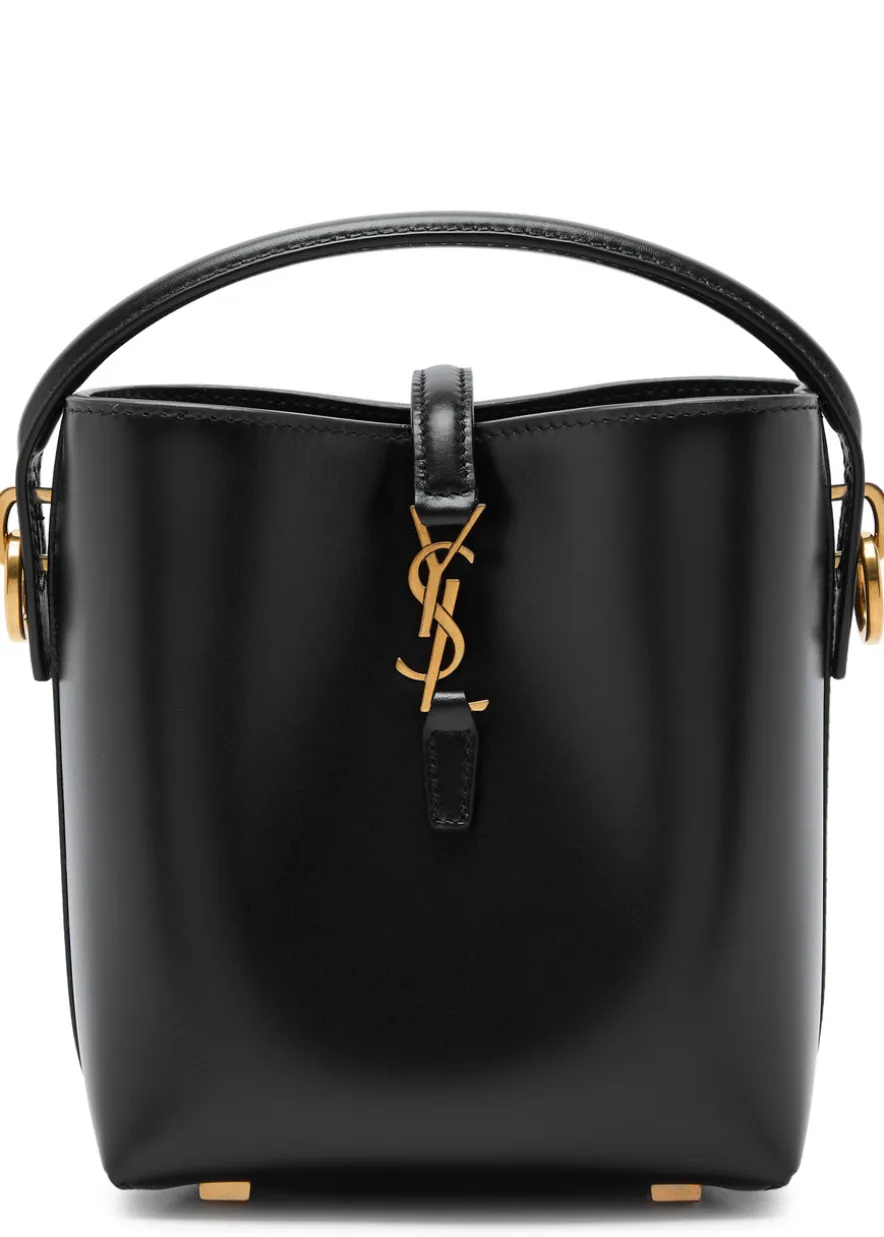 Le 37 mini leather bucket bag