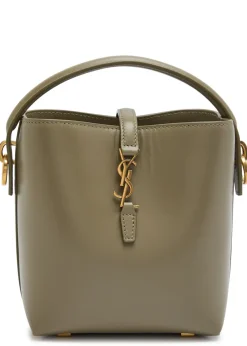 Le 37 mini leather bucket bag