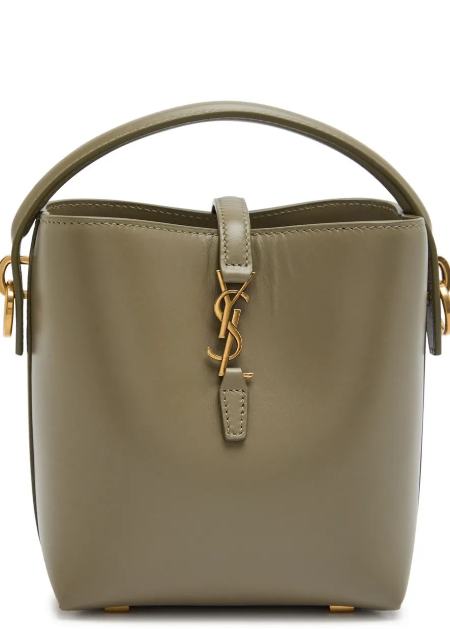 Le 37 mini leather bucket bag
