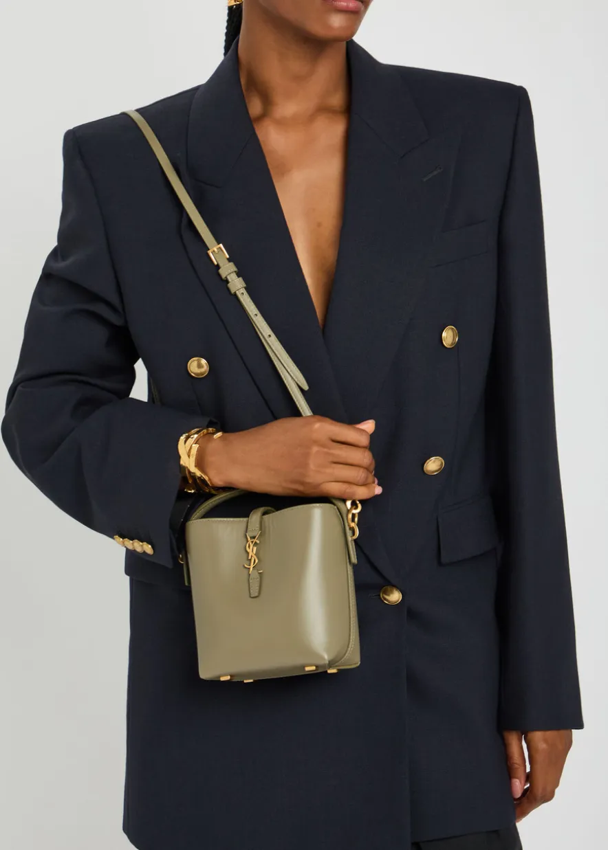Le 37 mini leather bucket bag