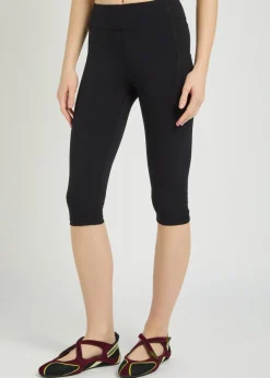 Lena stretch-jersey capri leggings