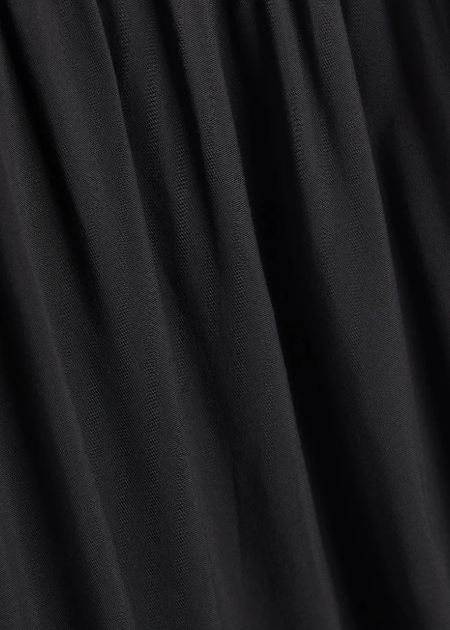 Lenise linen and jersey maxi dress