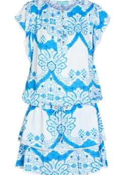 Lenni printed woven cover-up