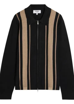 Lennox striped cotton and cashmere-blend jumper
