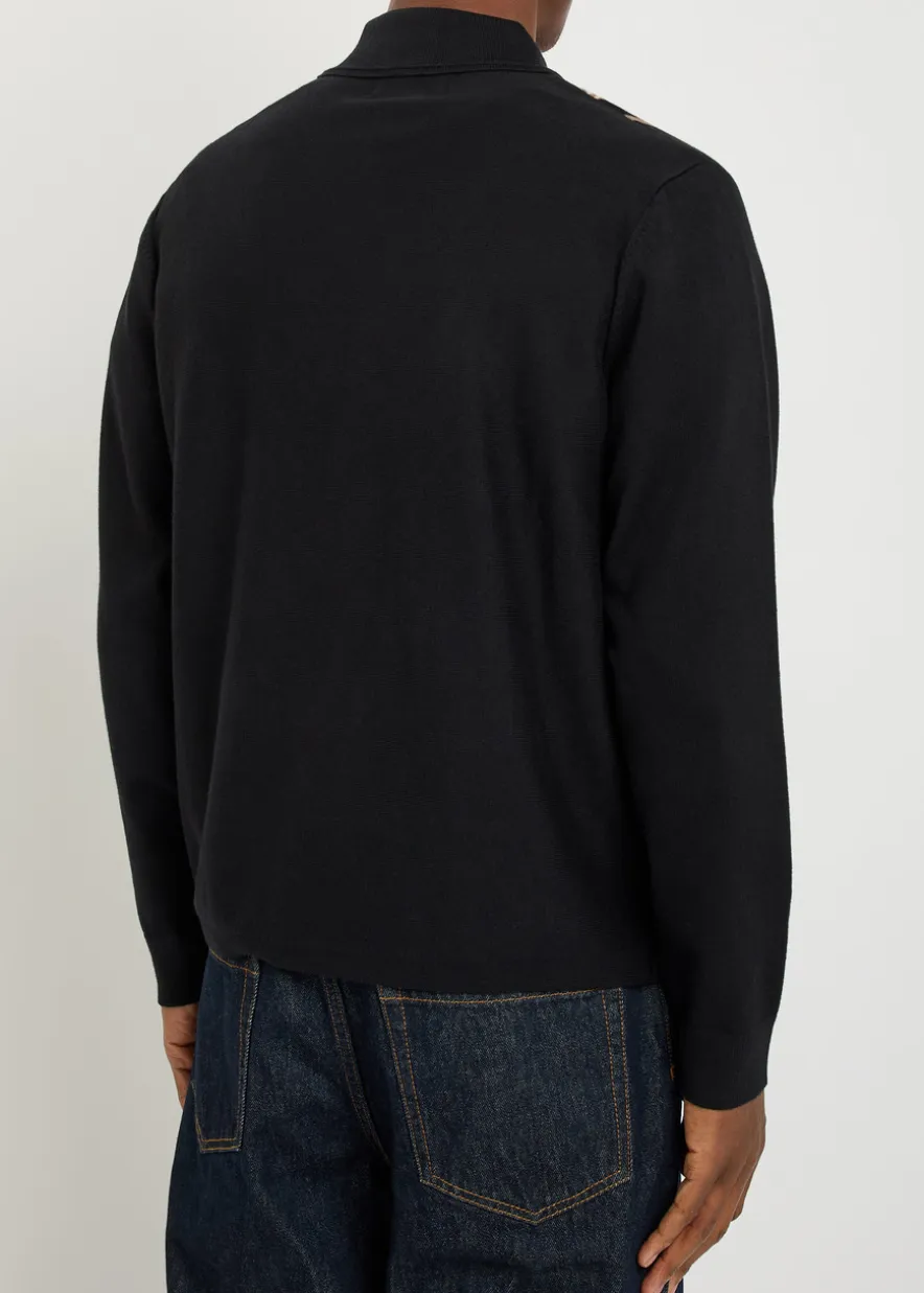 Lennox striped cotton and cashmere-blend jumper