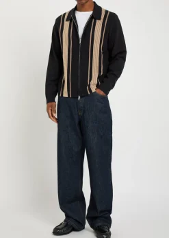 Lennox striped cotton and cashmere-blend jumper