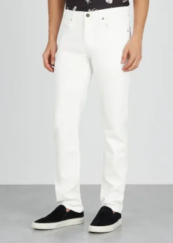 Lennox white slim-leg jeans