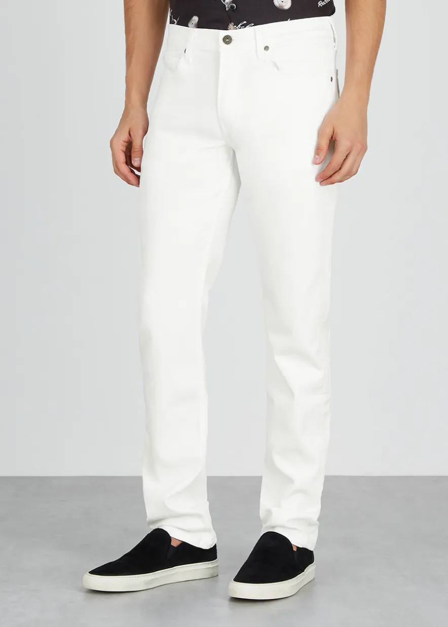 Lennox white slim-leg jeans