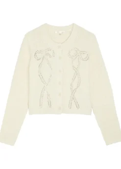 Leocadia embellished wool-blend cardigan